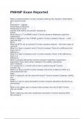 PMHNP Exam Reported  with 100&percnt; correct answers 2025
