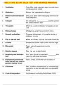 NAIL STATE BOARD EXAM TEST WITH VERIFIED ANSWERS