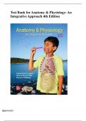 Test Bank  for Anatomy & Physiology&colon; An Integrative Approach 4th Edition &lpar;Michael McKinley&comma;2021&rpar; Chapter 1-29 &vert; All Chapters &vert;Already graded A&plus;