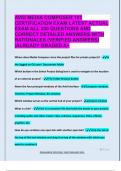AVID MEDIA COMPOSER 101  CERTIFICATION EXAM LATEST ACTUAL  EXAM ALL 300 QUESTIONS AND  CORRECT DETAILED ANSWERS WITH  RATIONALES &lpar;VERIFIED ANSWERS&rpar;  &vert;ALREADY GRADED A&plus;