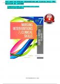 TEST BANK FOR NURSING INTERVENTIONS AND CLINICAL SKILL 7TH  EDITION BY POTTER COMPLETE GUIDE ALL CHAPTERS &lpar;1-32&rpar; LATEST  EDITION 2025 GRADED A&plus;