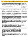 RICA subtest 3 Exam Test Questions with Verified Answers