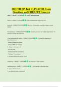 OCCTH 585 Test 1 UPDATED Exam Questions and CORRECT Answers