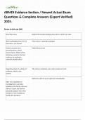 ABMDI Evidence Section &sol; Newest Actual Exam Questions & Complete Answers &lpar;Expert Verified&rpar; 2025&period;