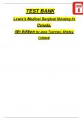 Test bank medical surgical nursing in canada 4th edition lewi - Copy