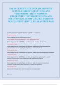 SALPA CERTIFICATION EXAM 2025 WITH  ACTUAL CORRECT QUESTIONS AND  VERIFIED DETAILED ANSWERS  &vert;FREQUENTLY TESTED QUESTIONS AND  SOLUTIONS &vert;ALREADY GRADED A&plus;&vert;BRAND  NEW&excl;&excl;&vert;LATEST UPDATE &vert;GUARANTEED PASS