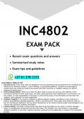 INC4802 EXAM PACK 2025 - DISTINCTION GUARANTEED