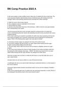 RN Comp Practice 2025 A NEWEST 2025&sol;2026 ACTUAL EXAM COMPLETEQUESTIONS AND CORRECT DETAILED ANSWERS &lpar;VERIFIED ANSWERS&rpar; &vert;ALREADY GRADED A&plus;&vert;&vert;BRAND NEW&excl;&excl;