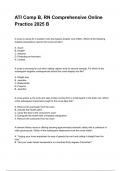 ATI Comp B&comma; RN Comprehensive Online Practice  B Updated 2026&sol;2027 Questions with Expert-Verified Answers