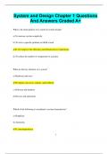 System and Design Chapter 1 Questions  And Answers Graded A&plus;