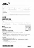 AQA GCSE ECONOMICS QUESTION PAPER 1 2024&lpar;8136&sol;1 &colon;How markets work&rpar;