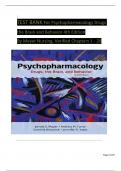 TEST BANK For Psychopharmacology&colon; Drugs&comma; the Brain&comma; and Behavior&comma; 4th Edition By Meyer Nursing&comma; Verified Chapters 1 - 20&comma; Complete Newest Version