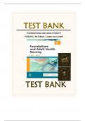 Test Bank Resource For Foundations and Adult Health Nursing&comma; 9th Edition&comma; Cooper and Gosnell