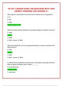 TN CAT 7 REVIEW EXAM &lpar;100 QUESTIONS WITH 100&percnt; CORRECT ANSWERS&rpar; 2025 GRADED A&plus;