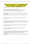 NCTI FIELD TECH 2 TO 3 QUESTIONS WITH CORRECT ANSWERS 2025