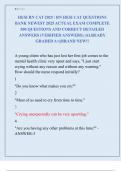 HESI RN CAT 2025 &sol; RN HESI CAT QUESTIONS  BANK NEWEST 2025 ACTUAL EXAM COMPLETE  500 QUESTIONS AND CORRECT DETAILED  ANSWERS &lpar;VERIFIED ANSWERS&rpar; &vert;ALREADY  GRADED A&plus;&vert;&vert;BRAND NEW&excl;&excl;