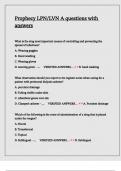 Prophecy LPN&sol;LVN A questions with answers
