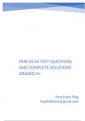 PMK-EE E4 Warfighting and Readiness Questions and Complete Solutions Graded A&plus;