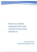 PMK-EE E4 Career InorQuestions and Complete Solutions Graded A&plus;&period;
