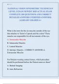 NATIONAL VISION OPTOMETRIC TECHNICIAN  LEVEL 2 EXAM NEWEST 2025 ACTUAL EXAM  COMPLETE 200 QUESTIONS AND CORRECT  DETAILED ANSWERS &lpar;VERIFIED ANSWERS&rpar; &vert;ALREADY GRADED A&plus;