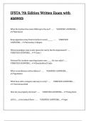 IFSTA 7th Edition Written Exam with answers
