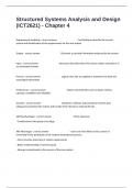 Structured Systems Analysis and Design &lpar;ICT2621&rpar; - Chapter 4 Actual Review Exam Questions With Well Elaborated Answers&period;