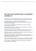 NCTI MT1-MT2 QUESTIONS & ANSWERS CORRECT&excl;&excl;