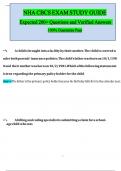  NHA CBCS EXAMS Questions and Verified Answers &lpar;2025 &sol; 2026&rpar; 100&percnt; Guarantee Pass