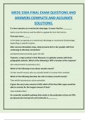 MEDS 530A FINAL EXAM QUESTIONS AND  ANSWERS COMPLETE AND ACCURATE  SOLUTIONS&period;