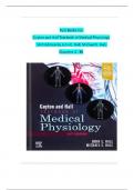 Test Banks For Guyton and Hall Textbook of Medical Physiology 14th Edition by John E&period; Hall&semi; Michael E&period; Hall&comma; All-Chapters 1 - 86 &vert; Complete Solution Guide&period;