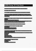AORN Periop 101 Final Exam &lpar;Latest 2024 &sol; 2025 Update&rpar; Actual Exam Question and answers &vert; Verified Expected Questions and Revised Correct Answers &vert; 100&percnt; correctly solved &vert; complete solutions &vert; Graded A&plus; &lpar;Complete and Accurate&rpar; 100&percnt; Pass &vert; key terms &vert; 100&percnt;