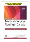 Test Bank for Lewis Medical Surgical Nursing in Canada 5th Edition 2024&sol;2025