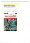 1600 word summary &plus; test bank &plus; concepts on Communicating at Work&comma; 13th Edition - Ronald Adler - 1266279288 