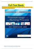 Full Test Bank Pharmacology and the Nursing Process 10th Edition&colon; Linda Lilley&comma; Rainforth Collins&comma; Julie Snyder &vert; Complete Guide A&plus;