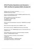 ATLS Practice Questions and Answers &lpar;2024 &sol; 2025&rpar; Expected Questions and Revised Correct Answers &vert; 100&percnt; Guarantee Pass &lpar; A&plus; GRADED 100&percnt; VERIFIED&rpar;