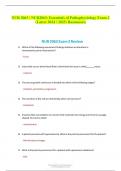 NUR 2063 &sol; NUR2063&colon; Essentials of Pathophysiology Exam 2 &lpar;Latest 2024 &sol; 2025&rpar; Rasmussen