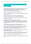 CFCI STUDY GUIDE WITH COMPLETE SOLUTIONS