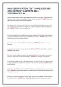 HHA CERTIFICATION TEST 200 QUESTIONS AND CORRECT ANSWERS 2024-2025&sol;&sol;GRADED A&plus;