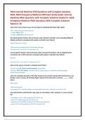 PAEA Internal Medicine EOR Questions with Complete Solutions 2024&comma; PAEA Emergency Medicine EOR Exam Study Guide&comma; Internal Medicine PAEA Questions with Complete Solutions Graded A&plus; 2024&comma; Emergency Medicine PAEA Questions With Complete Solutions Rated A&plus; 20