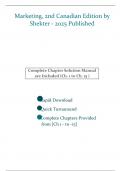 Accredited Test Bank Solution For Marketing&comma; 2nd Canadian Edition by Shekter - 2025 Published &lbrack;All Lessons Included&rsqb;