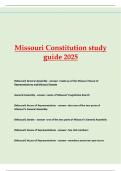 Missouri Constitution study guide 2025