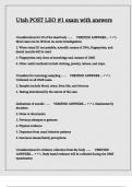 Utah POST LEO -1 exam with answers