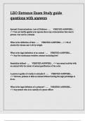 LEO Entrance Exam Study guide questions with answers&period;