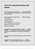 NAS 2 TCC study guide questions with answers
