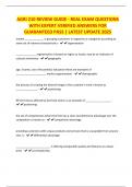 AGRI 210 REVIEW GUIDE - REAL EXAM QUESTIONS WITH EXPERT VERIFIED ANSWERS FOR GUARANTEED PASS &vert; LATEST UPDATE 2025