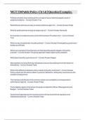 MGT 330 Public Policy- Ch 1 &2 Question Examples&period;