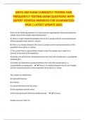 MKTG 482 EXAM CURRENTLY TESTING AND FREQUENTLY TESTING EXAM QUESTIONS WITH EXPERT VERIFIED ANSWERS FOR GUARANTEED PASS &vert; LATEST UPDATE 2025