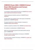 CIDESCO Exam 2024 &vert; CIDESCO Actual  Exam 2024 Questions and Correct  Answers Rated A&plus;