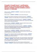 Crossfit&comma; Crossfit level 1 certification NEWEST ACTUAL EXAM QUESTIONS AND CORRECT  DETAILED ANSWERS &lpar;VERIFIED ANSWERS&rpar; &vert;ALREADY  GRADED A&plus; &lpar;2 VERSIONS&rpar;