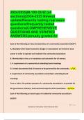 2024&sol;2025&vert;M-100 QUIZ &lpar;all  sections&rpar;&vert;2024-2025 Newest  update&vert;Recently testing real exam  questions&sol;frequently tested  questions&vert;COMPREHENSIVE  QUESTIONS AND VERIFIED  ANSWERS&vert;already graded A&plus;